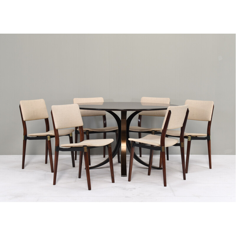 Vintage dining set by Osvaldo Borsani and Eugenio Gerli for Tecno, Italy 1960