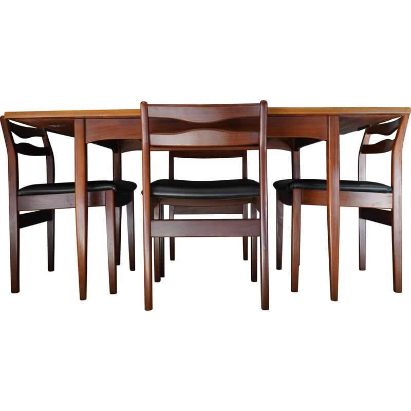Mid century dining set by A and Fh
