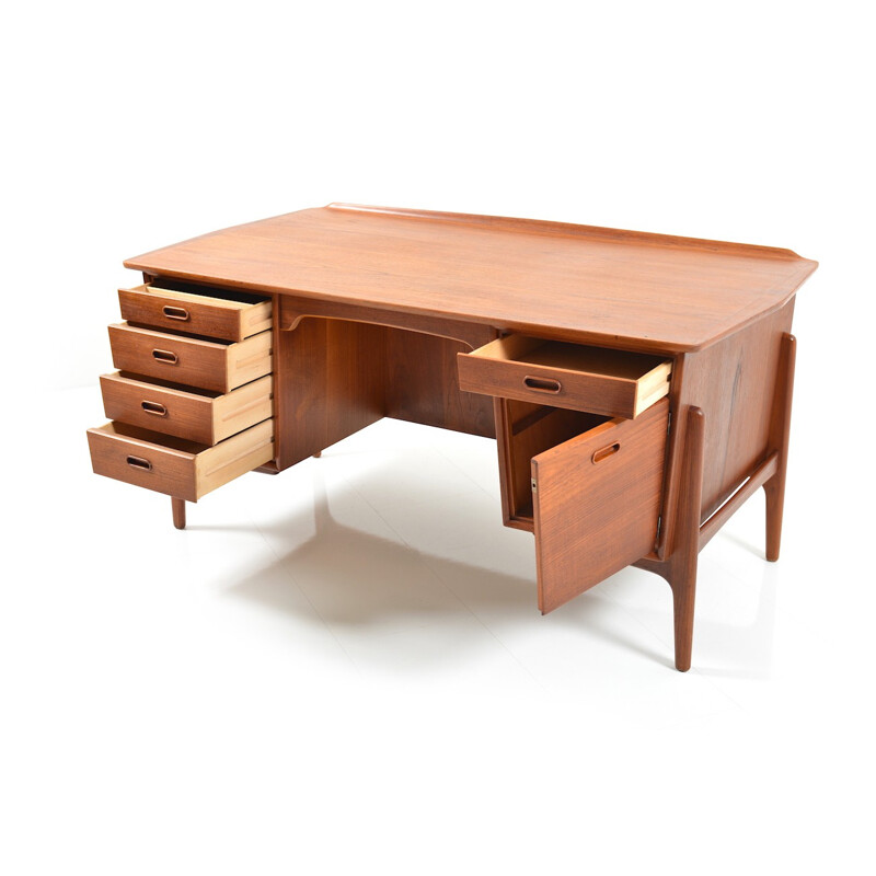 Mid Century Danish Teak Desk by Svend Aage Madsen - 1950s