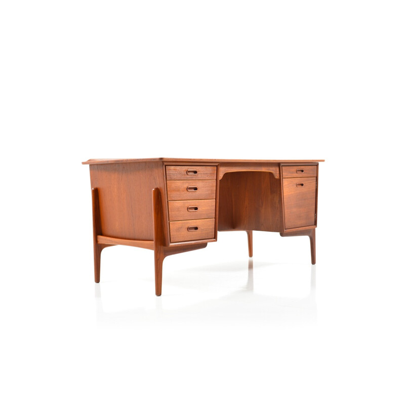 Mid Century Danish Teak Desk by Svend Aage Madsen - 1950s