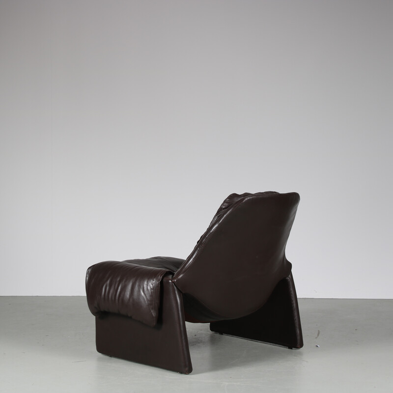 Vintage "Proposals" armchair with ottoman by Vittorio Introini for Saporiti, Italy 1970