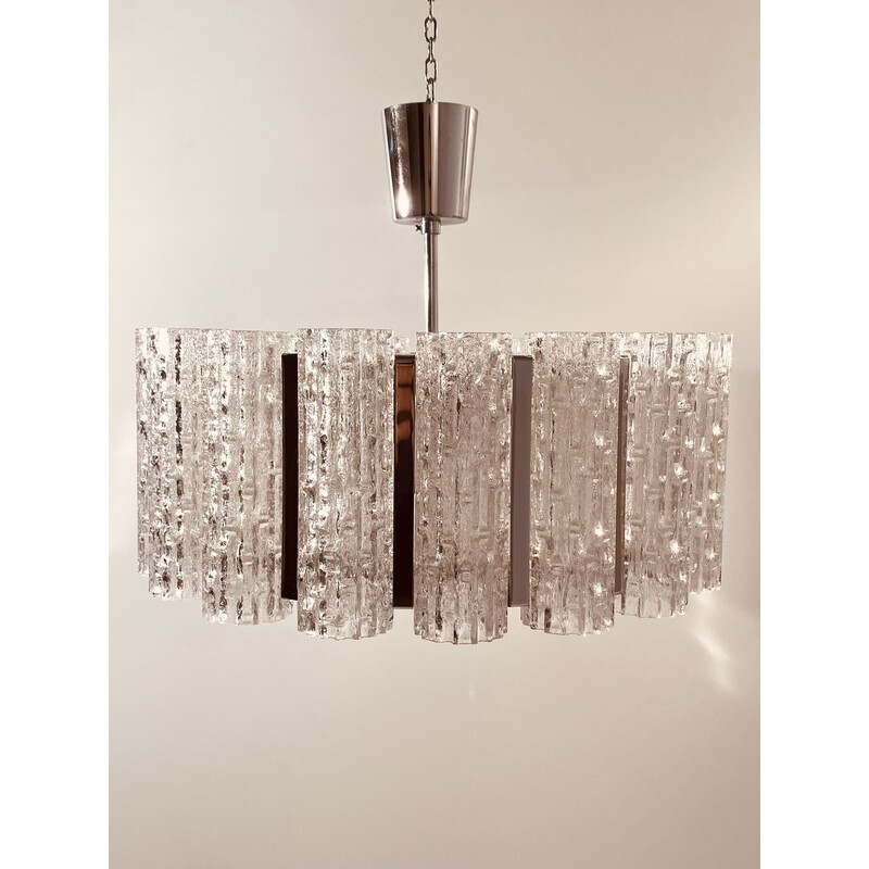 Vintage Murano glass chandelier by Barovier and Toso, Italy 1960s