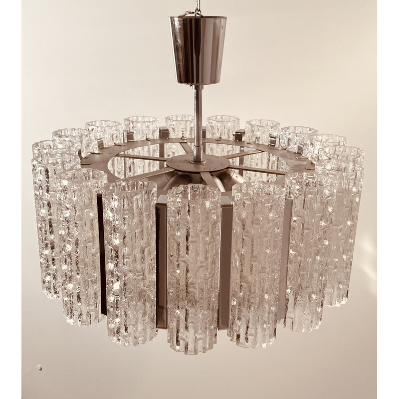 Vintage Murano glass chandelier by Barovier and Toso, Italy 1960s