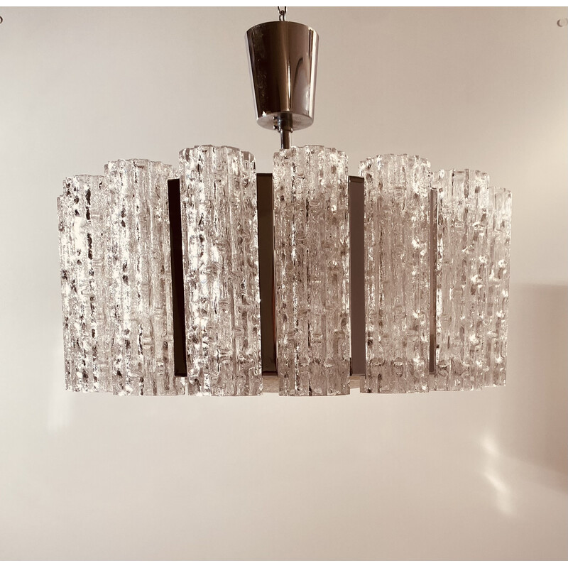 Vintage Murano glass chandelier by Barovier and Toso, Italy 1960s