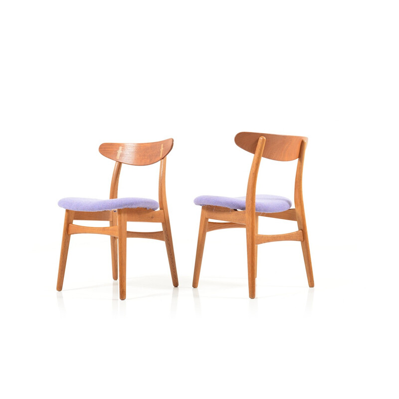 Pair of Hans Wegner CH-30 chairs by Hans J. Wegner - 1950s