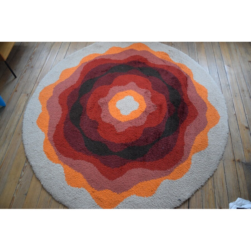 Vintage wool rug, 1970