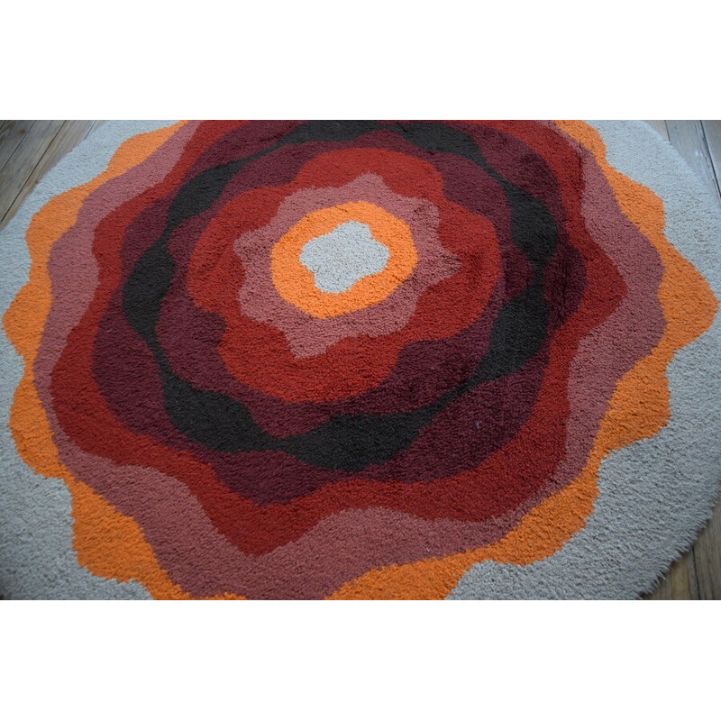 Vintage wool rug, 1970