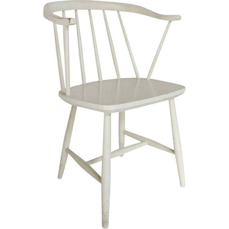 Spindle Back Side Chair by Yngve Ekström - 1950s