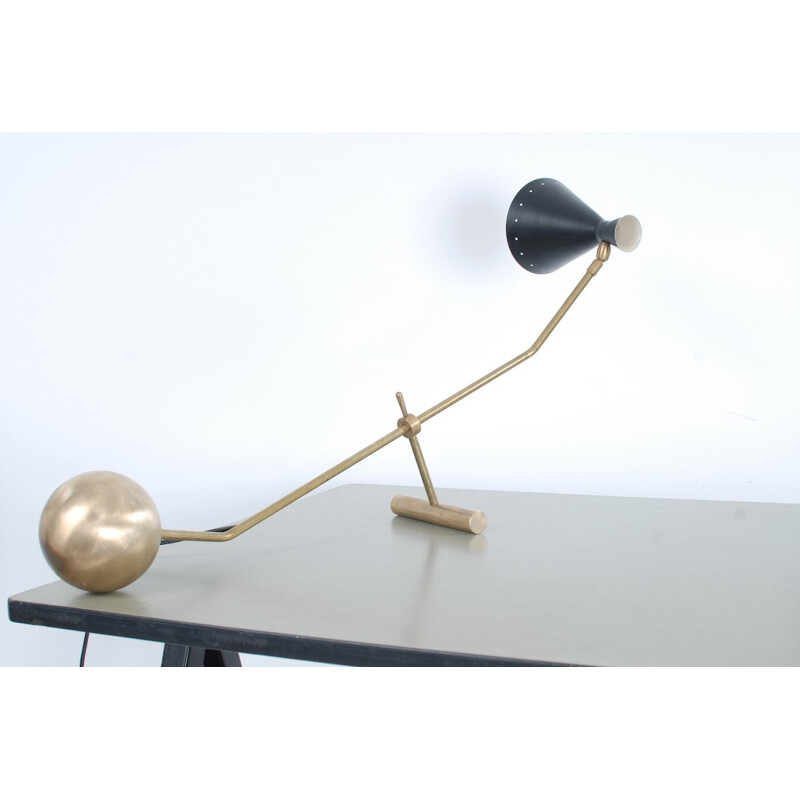 French "Balance" lamp in brass - 1950s