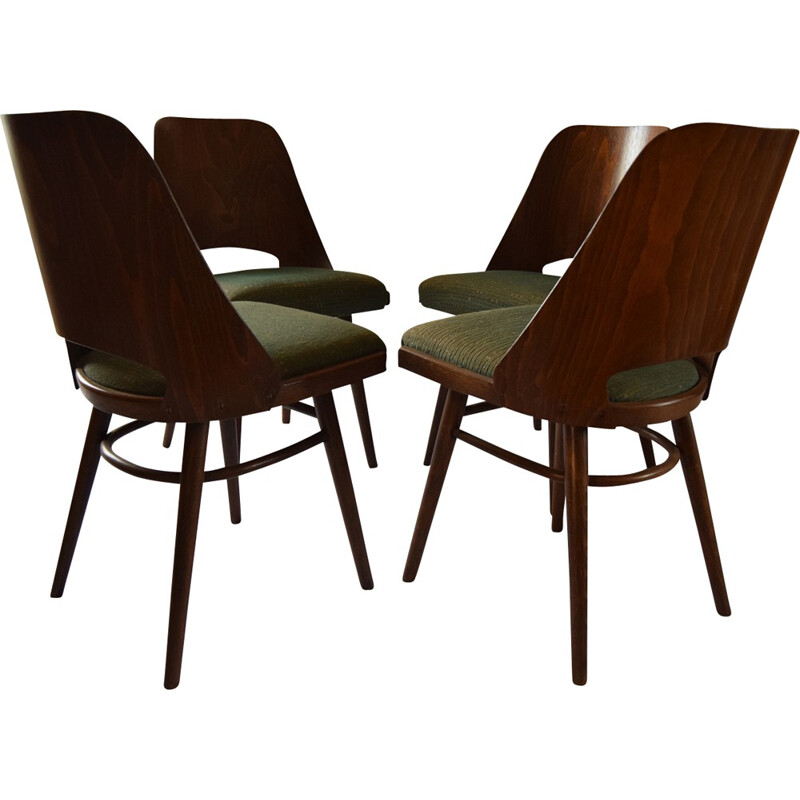 Set of four dining chairs produced by Thonet - 1960s