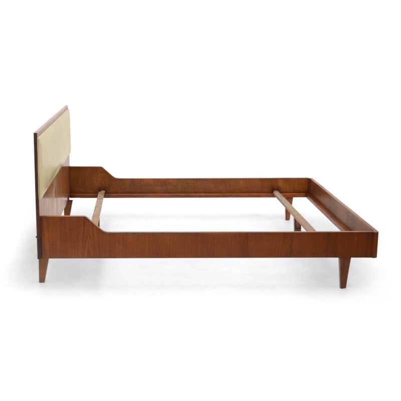 Vintage double bed structure with headboard by Gio Ponti for Dassi, 1950s