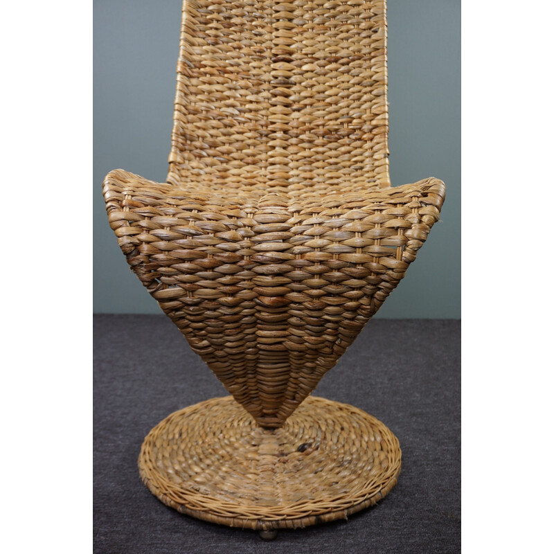 Italienischer Banana Leaf S-Chair Sessel von Marzio Cecchi für Studio Most, 1970er Jahre