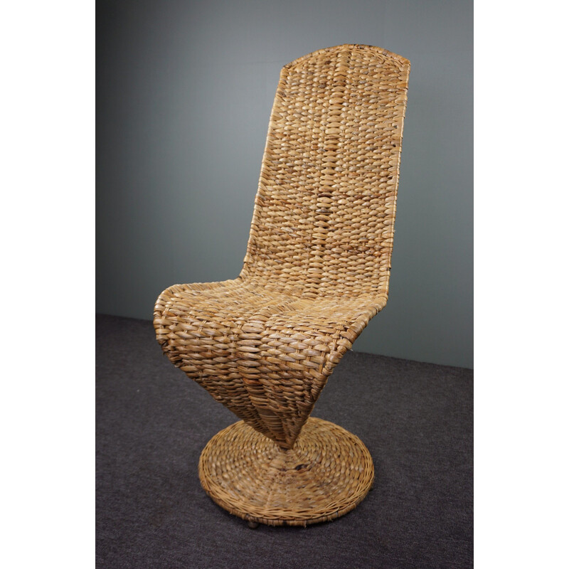 Sillón italiano de mediados de siglo Banana Leaf S-Chair por Marzio Cecchi para Studio Most, 1970s