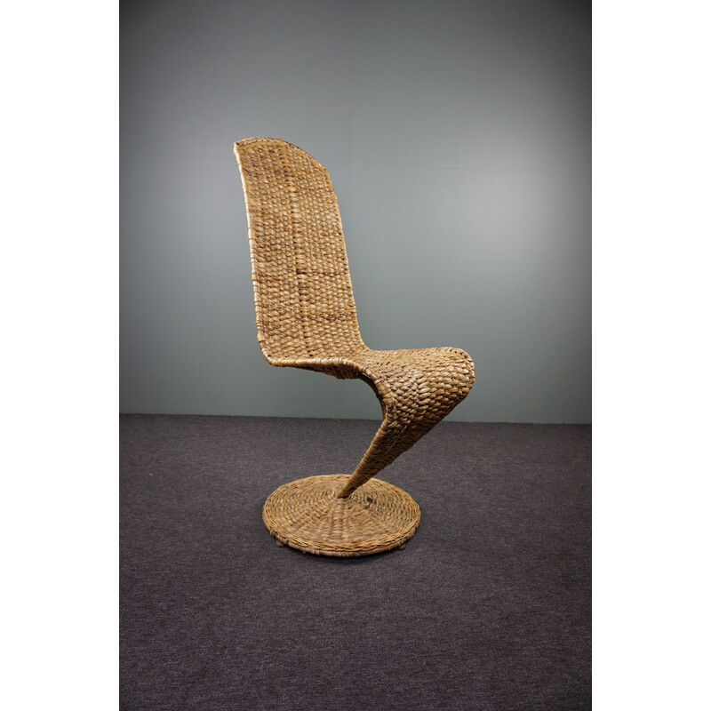 Cadeirão S-Chair de Banana Italiana de meados do século por Marzio Cecchi para o Studio Most, 1970s