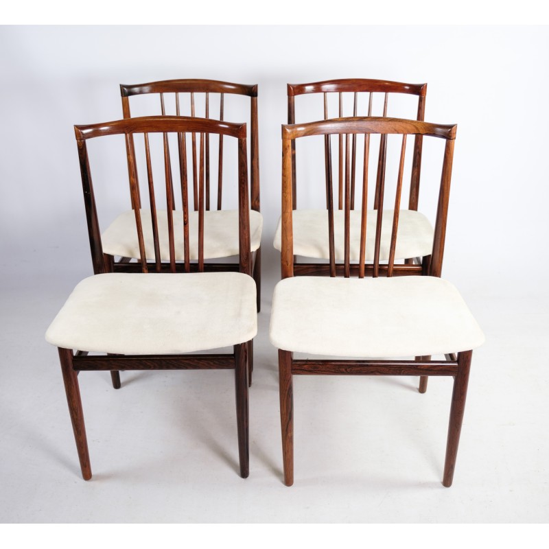 Conjunto de 4 cadeiras de pau-rosa vintage por Henning Sørensen, 1968