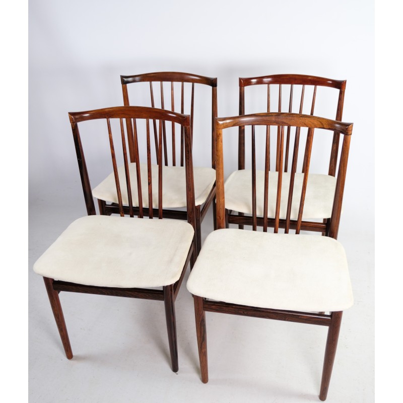 Conjunto de 4 cadeiras de pau-rosa vintage por Henning Sørensen, 1968