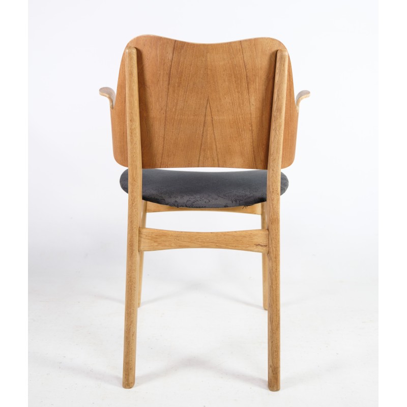 Ensemble de 4 fauteuils vintage modèle 107 en chêne et teck de Hans Olsen pour Bramin, 1960
