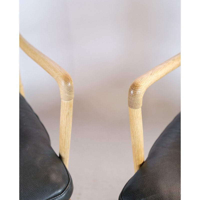 Paar vintage koloniale fauteuils model Ow149 van Ole Wanscher voor Carl Hansen en Søn.