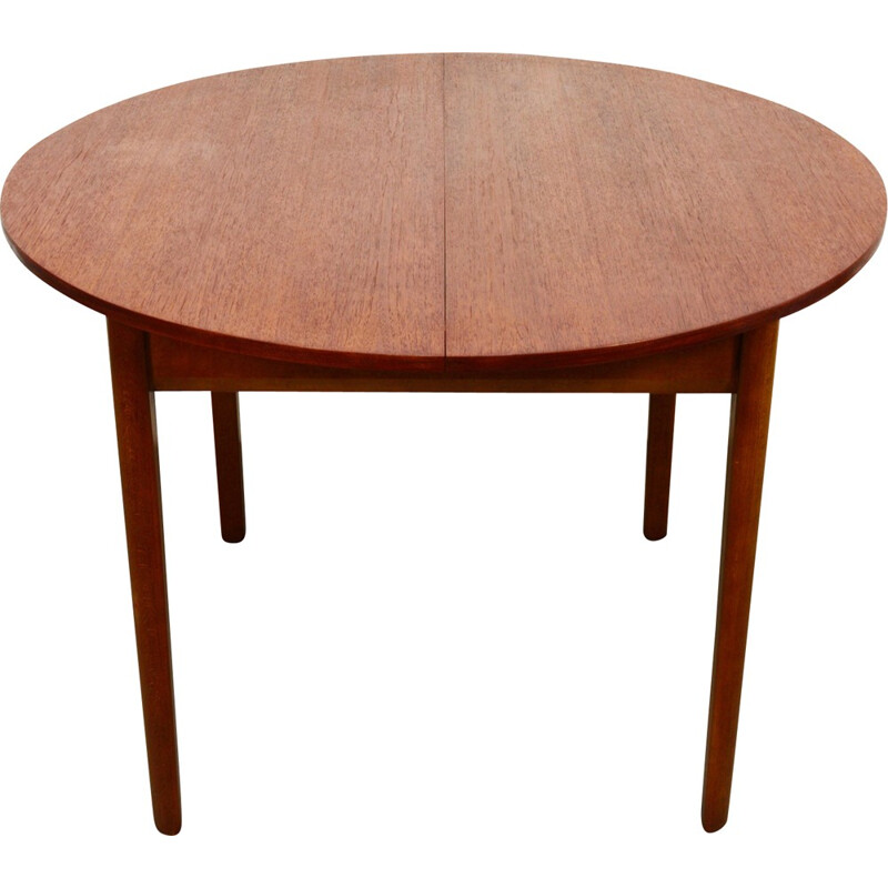 Table vintage extensible, circulaire et compacte - 1960