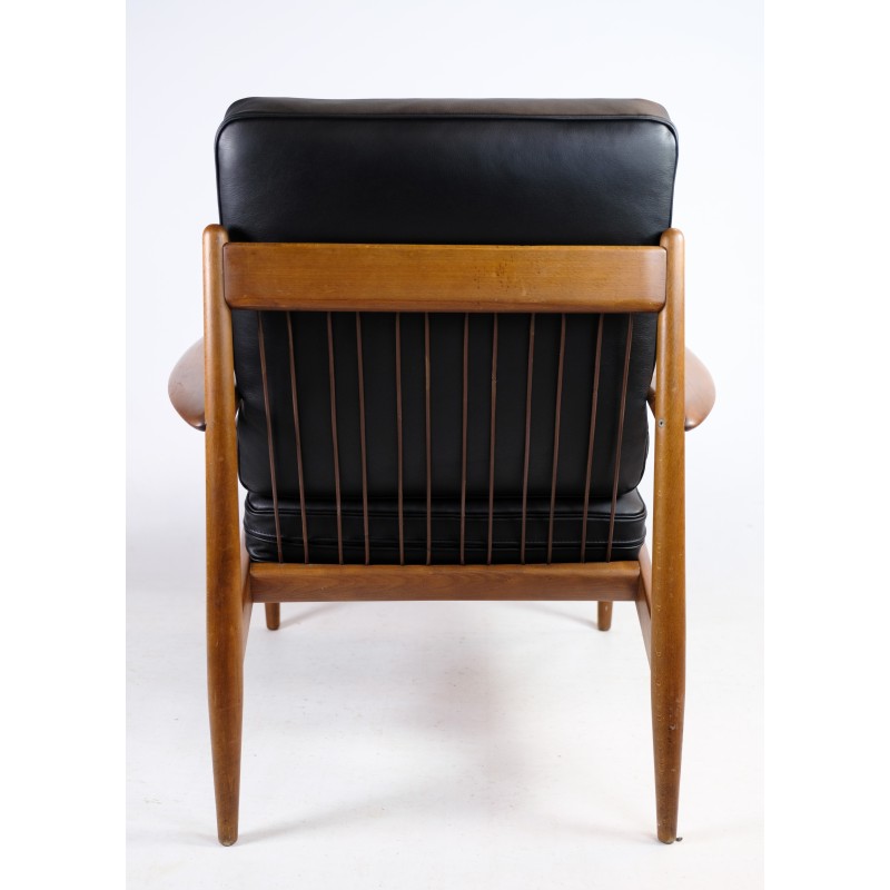 Vintage teak armchair by Grete Jalk for France and Søn, Denmark 1960s