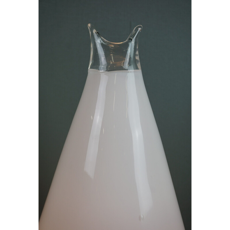 Lámpara de sobremesa vintage de cristal "Buto" de Noti Massari para Leucos, Italia años 1977
