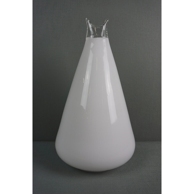 Vintage "Buto" glazen tafellamp van Noti Massari voor Leucos, Italië 1977