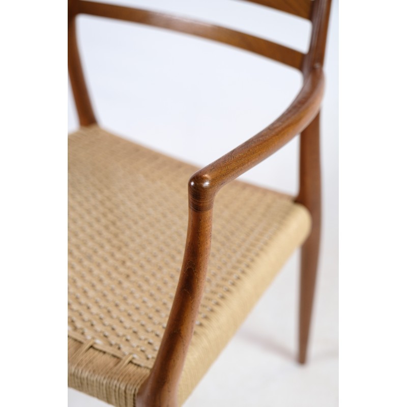 Pair of vintage teak armchairs by N.O. Møller for J. L. Møllers Møbelfabrik, 1962s