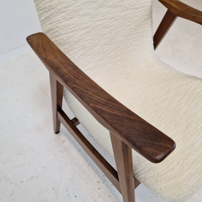 Vintage teak armchair by Louis van Teeffelen, Netherlands 1960