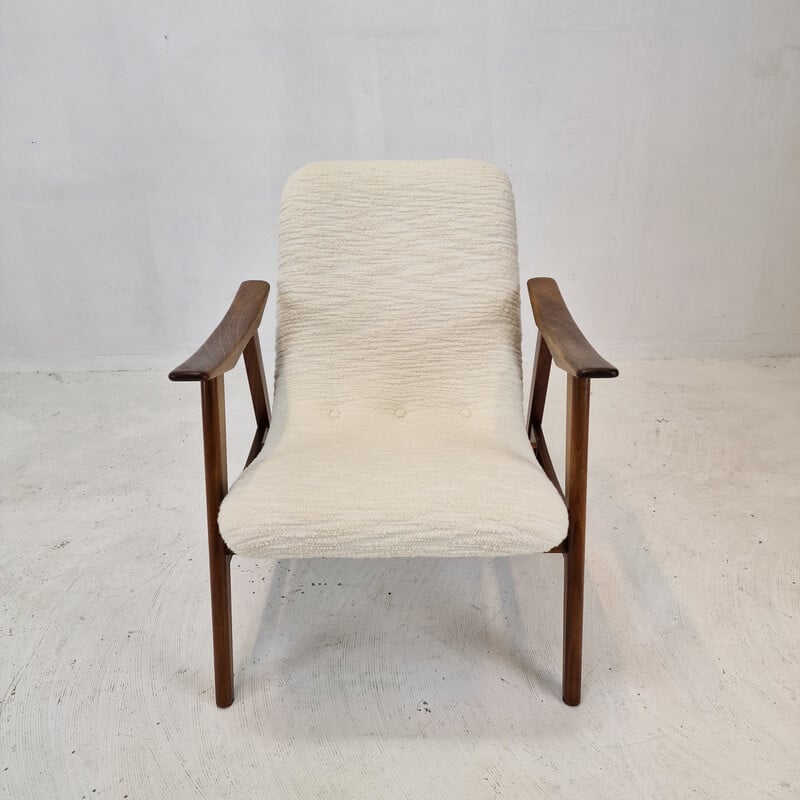Vintage teak armchair by Louis van Teeffelen, Netherlands 1960