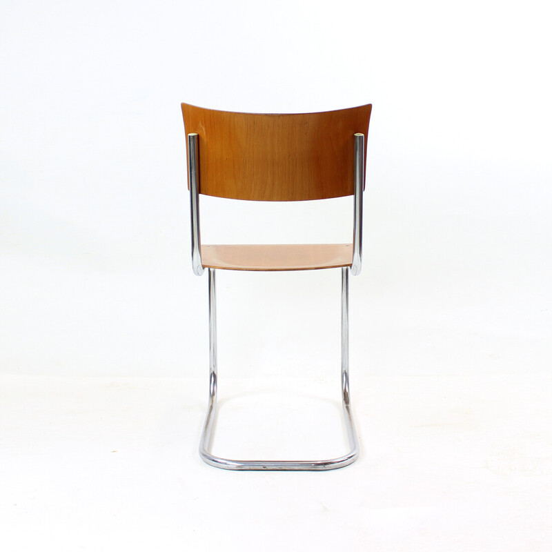 Silla vintage de contrachapado moldeado de Mart Stam para Thonet, Checoslovaquia 1950