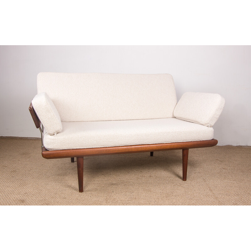 Minerva vintage teak sofa by Peter Hvidt and Orla Molgaard Nielsen for France et Son, Denmark 1960