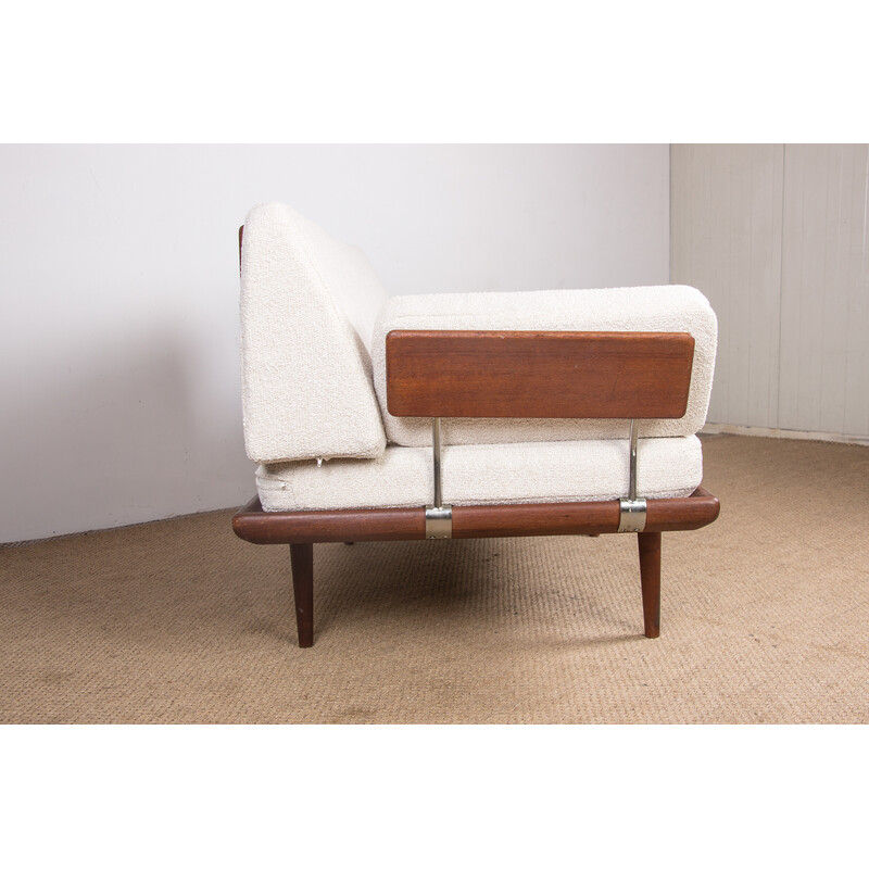 Minerva vintage teak sofa by Peter Hvidt and Orla Molgaard Nielsen for France et Son, Denmark 1960