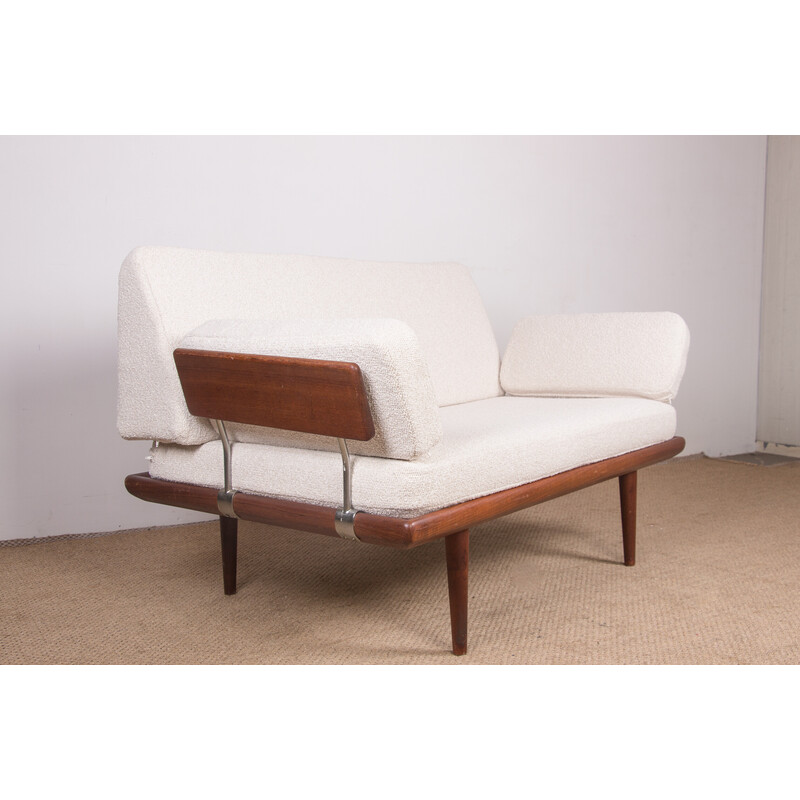 Minerva vintage teak sofa by Peter Hvidt and Orla Molgaard Nielsen for France et Son, Denmark 1960