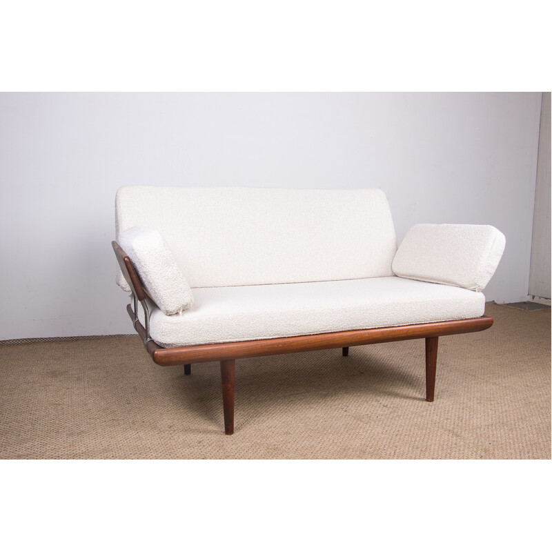 Minerva vintage teak sofa by Peter Hvidt and Orla Molgaard Nielsen for France et Son, Denmark 1960