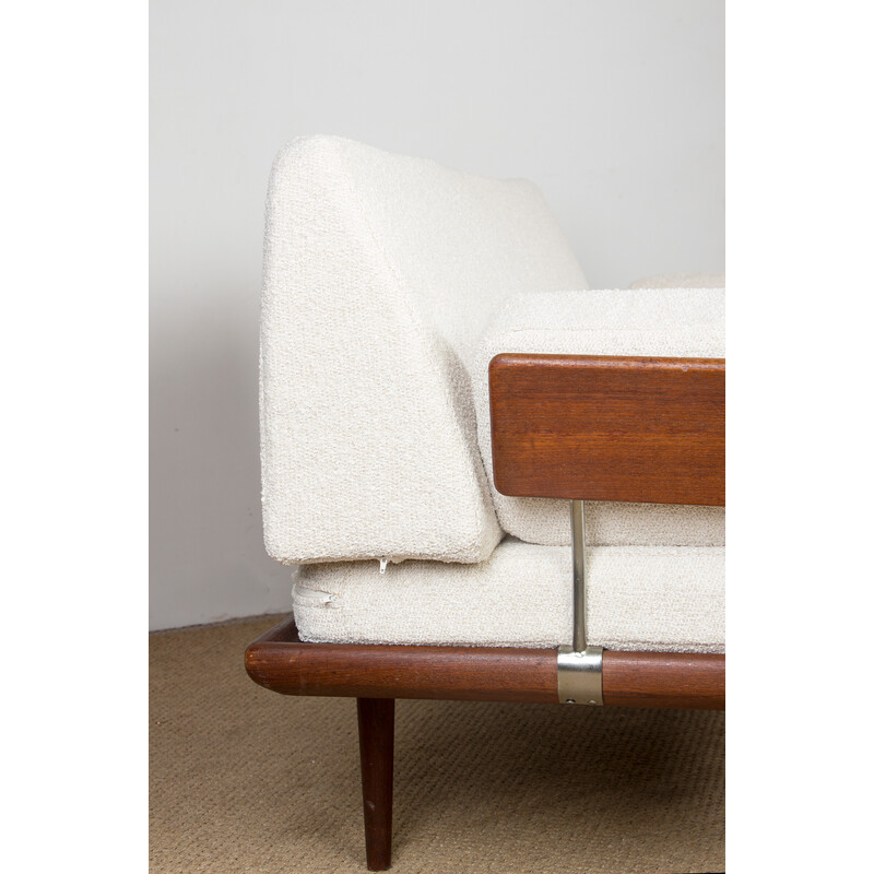 Minerva vintage teak sofa by Peter Hvidt and Orla Molgaard Nielsen for France et Son, Denmark 1960