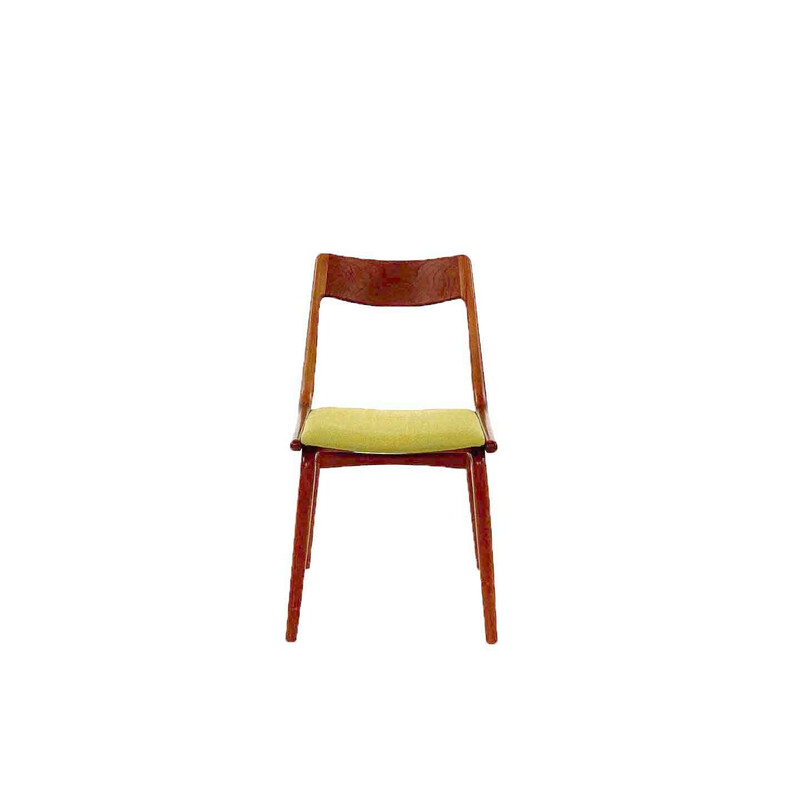 Cadeira de bumerangue de teca Vintage de Alfred Christensen para Slagelse Møbelværk, Dinamarca 1960