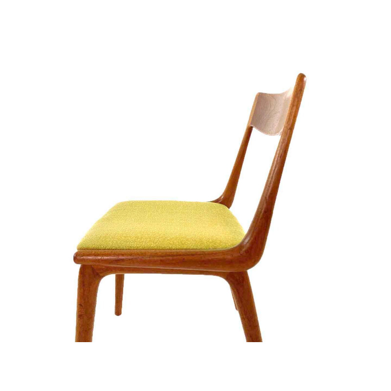 Vintage teak boomerang chair by Alfred Christensen for Slagelse Møbelværk, Denmark 1960