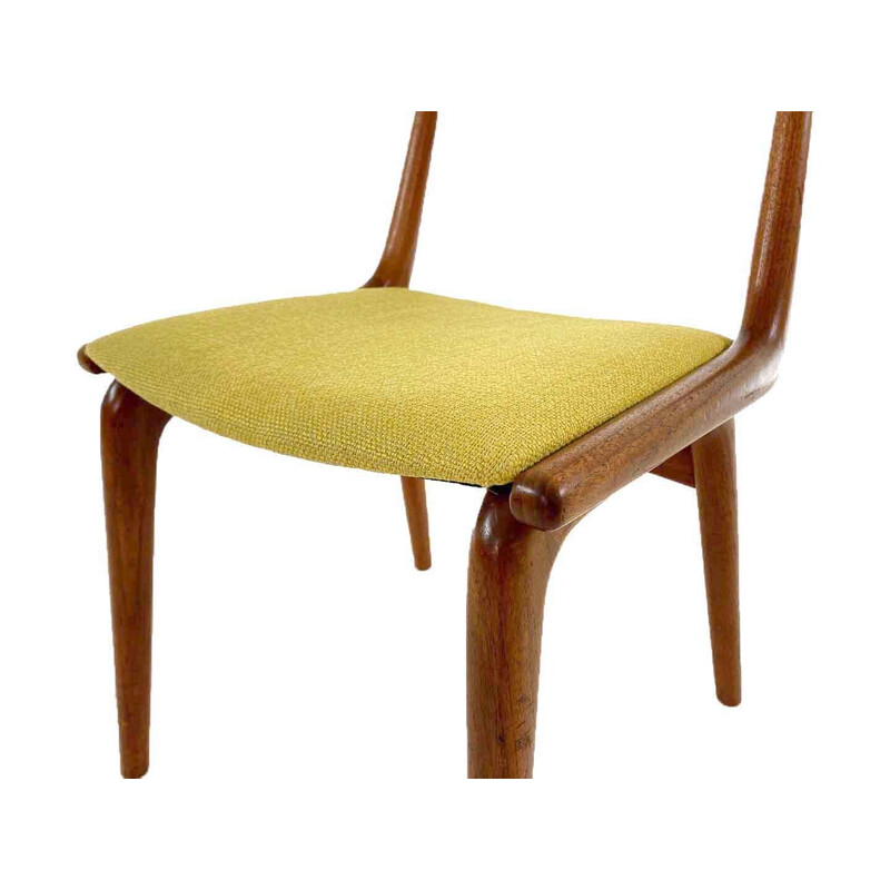 Chaise boomerang vintage en teck par Alfred Christensen pour Slagelse Møbelværk, Danemark 1960