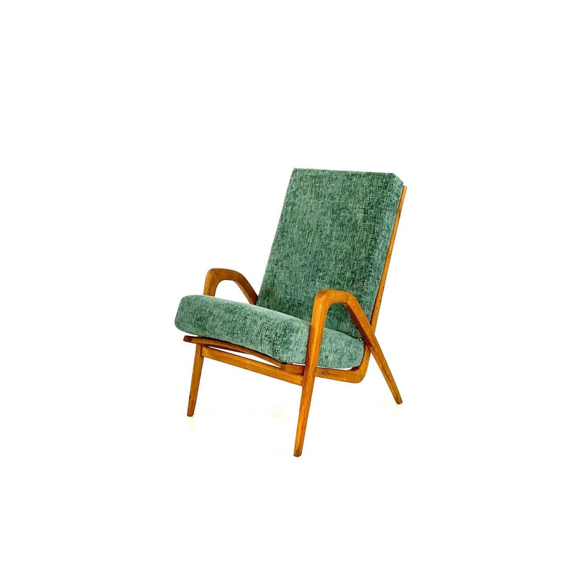 Vintage fauteuil van Jan Vanek voor Ul Uv, Tsjecho-Slowakije 1960