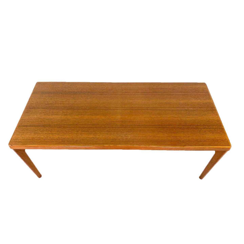 Table basse danoise vintage en teck par Henning Kjaernulf