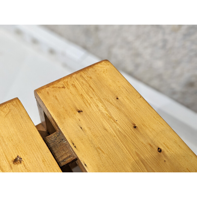 Vintage stool for the "les Arcs" apartments, selected by Charlotte Perriand, 1960