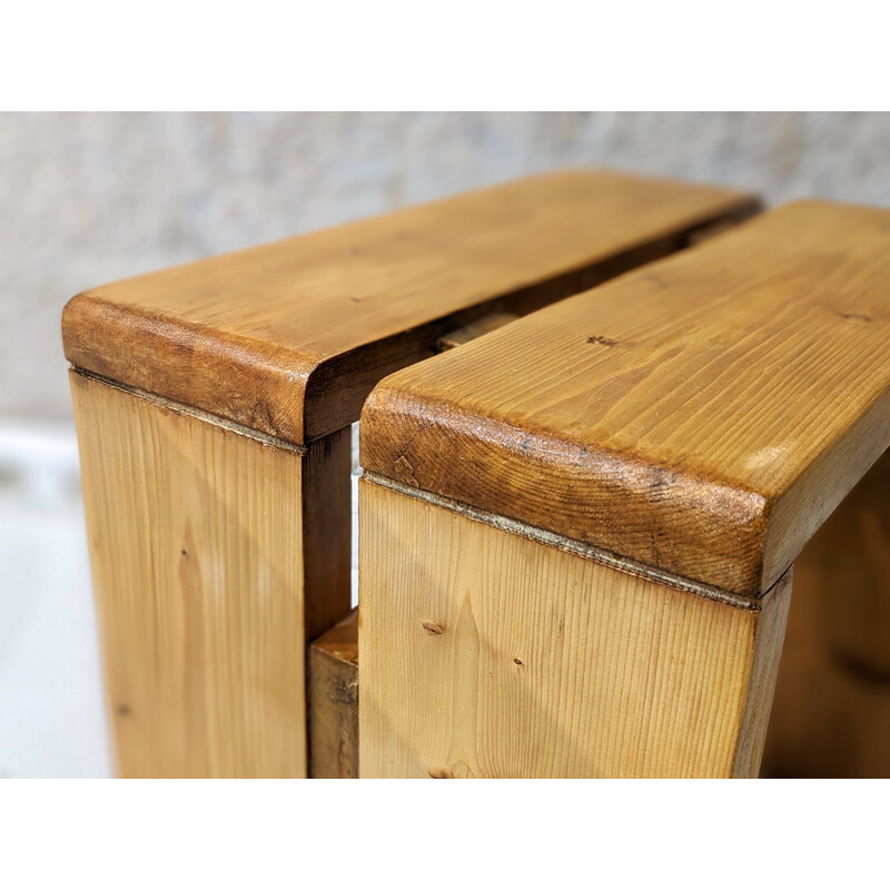 Vintage stool for the "les Arcs" apartments, selected by Charlotte Perriand, 1960