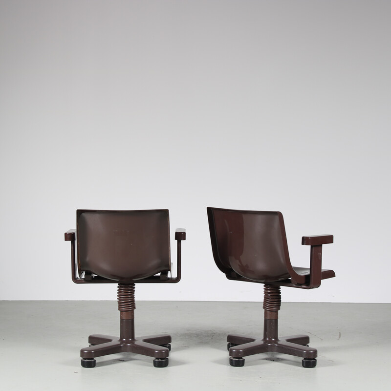 Vintage "Synthesis" desk armchairs by Ettore Sottsass for Olivetti, Italy 1970s