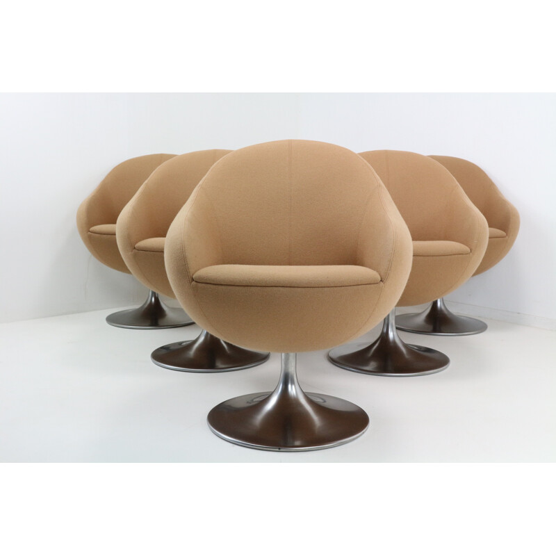 Pair of swivel armchairs (Comet) by B. Johanson - 1960s