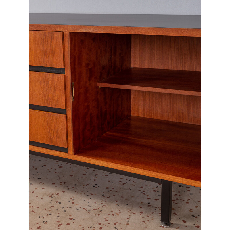 Vintage teak sideboard with three doors, Germany 1960s