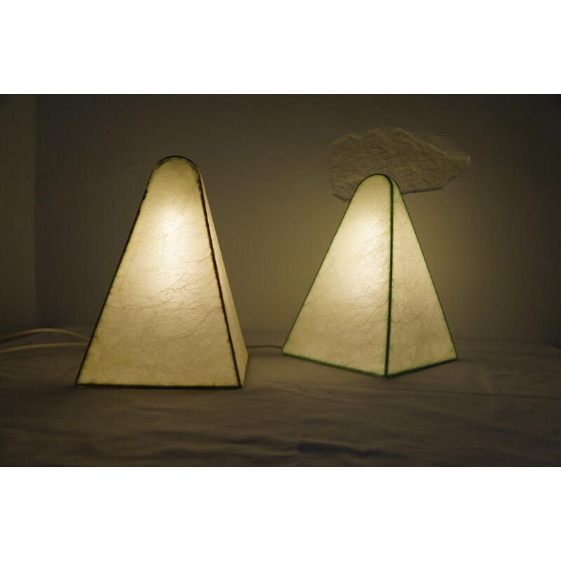Pair of Cocoon Lamps Fritz Wauer for Goldkant, Germany - 1960s