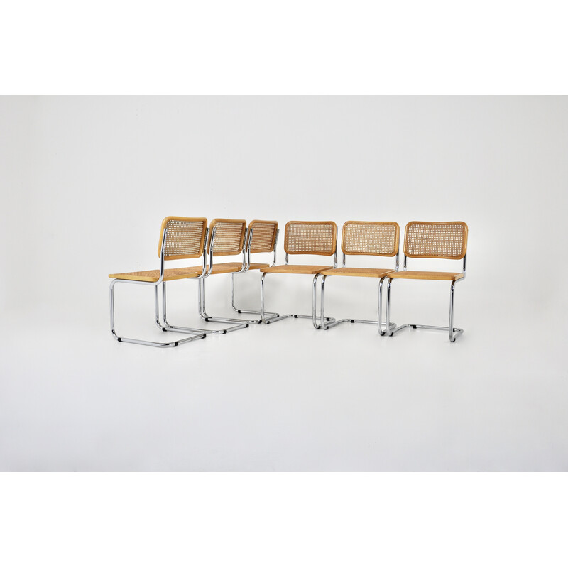 Conjunto de 6 cadeiras vintage de Marcel Breuer