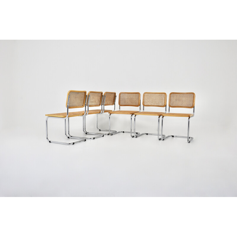 Set of 6 vintage chairs by Marcel Breuer