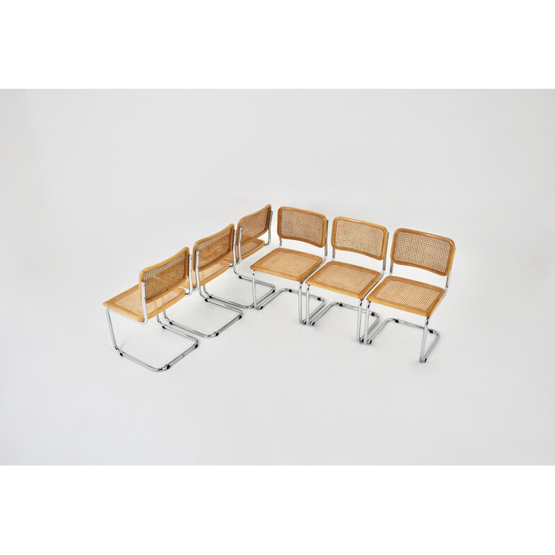 Conjunto de 6 cadeiras vintage de Marcel Breuer