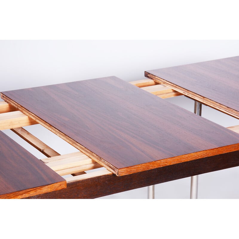 Czech Bauhaus vintage folding dining table by Robert Slezak, 1930s